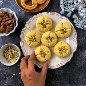 Badam Nankhatai Cookies buttery crumbly almond biscuits