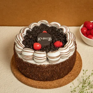 Black Forest Cake full chocolate cake with cream and cherry topping