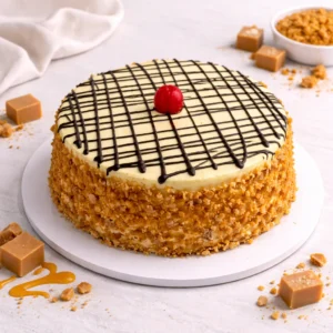 Butterscotch Cake creamy cake with caramel crunch