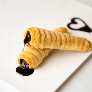 Chocolate Roll with crispy outer layer and rich chocolate cream filling