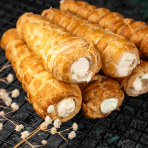 Cream Roll with crispy outer layer and smooth creamy filling