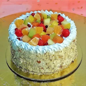 Fruits Cake fresh cream cake with mixed fruit topping