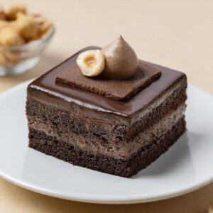 Hazelnut Pastry creamy chocolate hazelnut cake slice