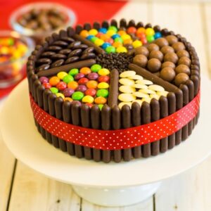 KitKat Cake chocolate cake with KitKat bars decoration