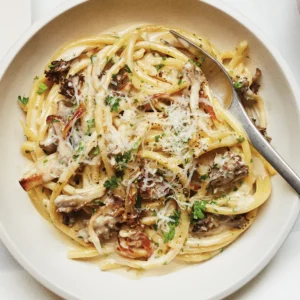 Mushroom macaroni pasta with creamy sauce Cheese mushroom macaroni with vegetables Cafe style mushroom pasta dish Indian style mushroom macaroni