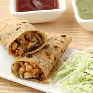 Paneer Roll – Spicy Indian wrap with paneer filling and crispy paratha