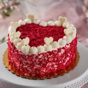 Red Velvet Cake soft creamy red sponge cake with frosting