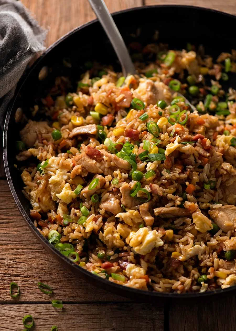 Special fried rice with paneer and vegetables Loaded veg fried rice restaurant style Indo Chinese special fried rice dish Street style special fried rice