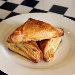 Sweet Patties with crispy flaky layer and rich sweet filling