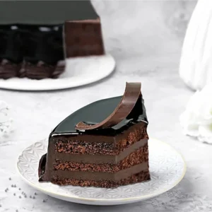 Truffle Pastry rich chocolate ganache cake slice