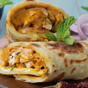Frenky Roll – Indian street-style wrap with spiced filling and crispy paratha
